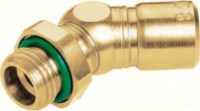 Uhlová vsuvka otočná o 45° G1/4 pre 12 hadíc, mosadz; FPM VT2498-0409