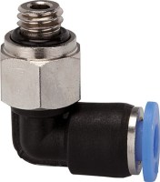 Uhlová vsuvka zástrčky, otočná M6 pre 6 hadíc, TS PL-66