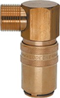 Uhlové rýchlospojky 90 stupňov pre vstrekovaciu formu DN6 Závitová mosadz 2.0401 Zameniteľné s DME 1/4 ''
