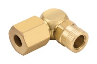 Uhlový adaptér hadice / rúrky, séria 2500, Eisele, tlak 16 bar, mosadz