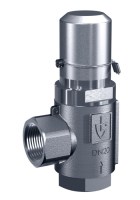 Uhlový pretlakový ventil, Nerezová oceľ, Nastaviteľný, DN25, 1" závit, pre paru, Séria 418
