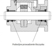 Upínacia jednotka pre piestnicu fi25 - vonkajšia montáž HT080