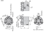 Viacčeľusťové chápadlá radu PSFY D20 PSFY020