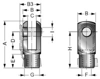 Vidlica D80-100 M20x1,5 nerez AISI304 FS-IN / 080-100