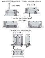 Vodiaca jednotka D100x125 s klznými vedeniami HNG100.0125BS