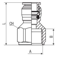 Vsuvka priama G1/8w pre 6mm hadicu, NSF 59030 6-1/8