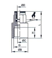 Vsuvka priama G3/8 s, pre hadicu 10, MN, FKM 846.038-10