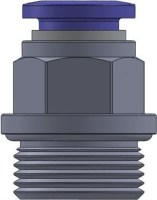 Vsuvka priama vonkajší závit M22X1,5 pre hadicu 10 mm 122.M22X1,5-10