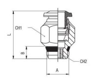 Vsuvka rovná hadica 1/2'' - GZ1/2" 89000 1/2-1/2