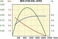Vzduchový motor M25-2100-KSL-ATEX