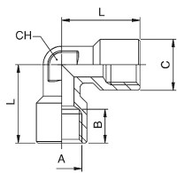 WW závitové koleno G1 / 8w 62510 1/8
