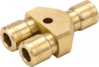 Zásuvná hadica Y-kus 6 x 4 mm, mosadz; FPM VT2675-0402