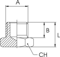 Zátka šesťhranná G1 / 4Z 3020 1/4