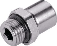 zátka vsuvka mosadz nikel. GZ1 / 8'' pre hadicu 5 (5/3) 628-0203