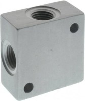 Závitový kríž WWWW G1/4w, hliníková kocka 6040 1/4