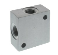 Závitový prierez WWWW, kocka, hliník, max. + 300 °C, max. 150 bar