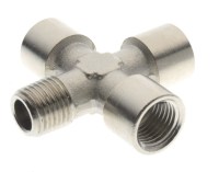 Závitový prierez ZWWW, poniklovaná mosadz, max. 150 bar, max. + 300 °C