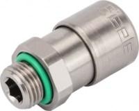 zlotý. zástrčka. rovné 2 tesnenia GZ3 / 8 pre hadicu 12 (12/9) VT1428-0609CNI