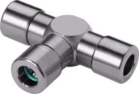 zlotý. zástrčka. s 2 tesneniami rovný T-kus 6 (6/4) VT1478-0400CNI